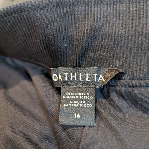 Athleta Brooklyn Lined Mid Rise Ankle Pants - Black Size 16 - Picture 5 of 5